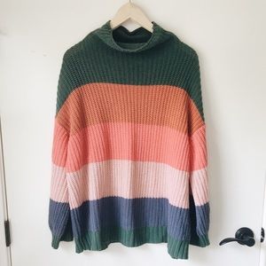 American Eagle Mock Neck Oversized Sweater